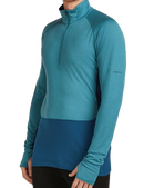 TEE SHIRT ML ZONEKNIT 200 ZIP HOMME ICEBREAKER