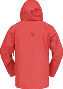 Veste Lofoten Gore-Tex Pro homme Norrøna, coloris Baked Apple, vue de dos