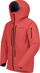 Veste Lofoten Gore-Tex Pro homme Norrøna, coloris Baked Apple, vue de trois-quarts