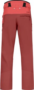 Pantalon Lofoten Gore-Tex Pro homme Norrøna, coloris Baked Apple/Port, vue de dos