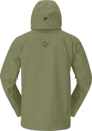 Veste Lofoten Gore-Tex Insulated homme Norrøna, coloris Deep Lichen Green, vue de dos
