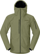 Veste Lofoten Gore-Tex Insulated homme Norrøna, coloris Deep Lichen Green, vue de face