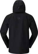 Veste Lofoten Gore-Tex Insulated homme Norrøna, coloris Caviar Black, vue de dos