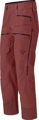 Pantalon Lofoten Gore-Tex Insulated homme Norrøna, coloris Port, vue de trois-quarts