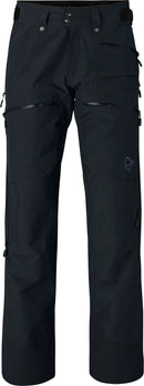 Pantalon Lofoten Gore-Tex Insulated homme Norrøna, coloris Caviar Black, vue de face