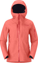 Veste Lofoten Gore-Tex Insulated femme Norrøna, coloris Deep Sea Coral, vue de face
