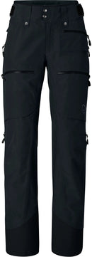 Pantalon Lofoten Gore-Tex Insulated femme Norrøna, coloris Caviar Black, vue de face