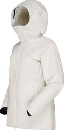 Veste Lofoten Gore-Tex Thermo80 femme Norrøna, coloris Whisper White, vue de trois-quarts