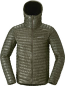 Doudoune Trollveggen Down800 Super Light homme Norrøna, coloris Deep Lichen Green, vue de face