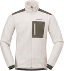 Polaire Trollveggen Warm3 homme Norrøna, coloris Whisper White, vue de face