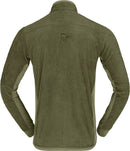 Polaire Falketind Warm1 Active homme Norrøna, coloris Deep Lichen Green, vue de dos