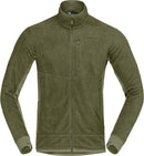 Polaire Falketind Warm1 Active homme Norrøna, coloris Deep Lichen Green, vue de face