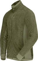 Polaire Falketind Warm1 Active homme Norrøna, coloris Deep Lichen Green, vue de trois-quarts
