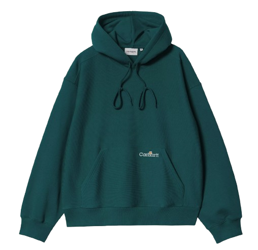 SWEAT HOODED LABEL SCRIPT HOMME CARHARTT WIP