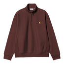 Half Zip American Script Sweatshirt Carhartt WIP, coloris Amarone