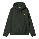 Hooded American Script Sweatshirt Carhartt WIP, coloris Raven