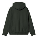Hooded American Script Sweatshirt Carhartt WIP, coloris Raven, vue de dos