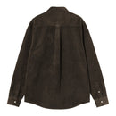 L/S Madison Cord Shirt Carhartt WIP, coloris Tobacco, vue de dos
