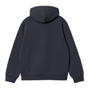 Hooded Carhartt Sweatshirt Carhartt WIP, coloris bleu, vue de dos