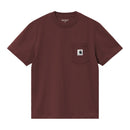 Women's S/S Pocket T-Shirt Carhartt WIP, coloris Amarone