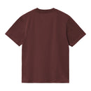Women's S/S Pocket T-Shirt Carhartt WIP, coloris Amarone, vue de dos