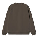 Chase Sweatshirt Carhartt WIP, coloris kaki, vue de dos