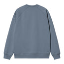 Chase Sweatshirt Carhartt WIP, coloris bleu, vue de dos