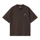 S/S Signature Script T-Shirt Carhartt WIP, coloris Tobacco / Natural