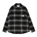 Brennan Shirt Jac Carhartt WIP, coloris Brennan Check, Black / Wax