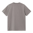 S/S Script T-Shirt Carhartt WIP, coloris gris, vue de dos
