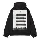 Hooded Archive Lines Jacket Carhartt WIP, coloris Black, vue de dos