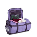 Sac duffel Base Camp 50L - S The North Face, coloris Grounded Plum / Endless Dusk, vue intérieure