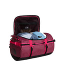 Sac duffel Base Camp 50L - S The North Face, coloris Burgundy Crush / TNF Black / Lali Guran, vue intérieure