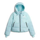Veste en duvet courte Cold Spell pour femme The North Face, coloris Glacier, vue de face