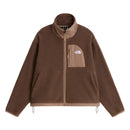 Veste en polaire zippée Yumiori Off-Peak pour femme The North Face, coloris Smokey Brown / Garnet, vue de face