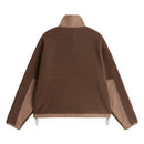 Veste en polaire zippée Yumiori Off-Peak pour femme The North Face, coloris Smokey Brown / Garnet, vue de dos