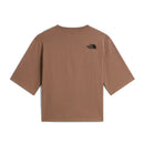 T-shirt graphique coupe boxy à broderie ski pour femme The North Face, coloris Garnet, vue de dos