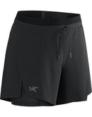 Short Norvan 2 en 1 femme Arc'teryx, coloris Black