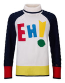 Pull col roulé JCC Graphic femme Rossignol