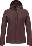 Hoody polaire Style Enixa femme Schöffel lie-de-vin (face)