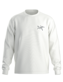 Tee-shirt Kragg Cotton ML homme Arc'teryx, coloris White Light / Black, vue de face