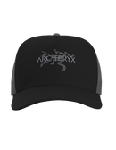 Casquette Bird Trucker Arc'teryx, coloris Black / Cloud, vue de face