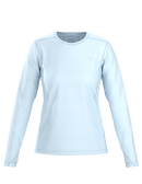 T-shirt Sunna Crew ML femme Arc'teryx, coloris Alpine Blue, vue de face