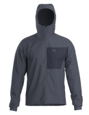 Veste à capuche Proton SL homme Arc'teryx, coloris Dk Stratus / Black Sapphire, vue de face