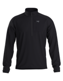 Polaire Delta 1/2 zip homme Arc'teryx, coloris Black, vue de face
